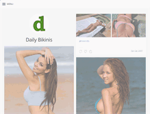 Tablet Screenshot of dailybikinis.com